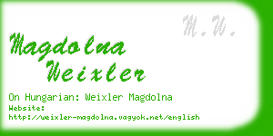 magdolna weixler business card